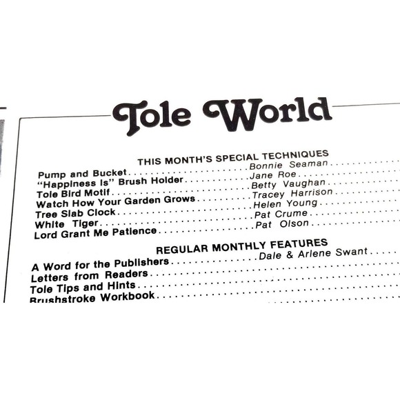 3 Tole Decorative Painting Magazines LOT Patterns Animals Bird Clock Flowers - Picture 6 of 10